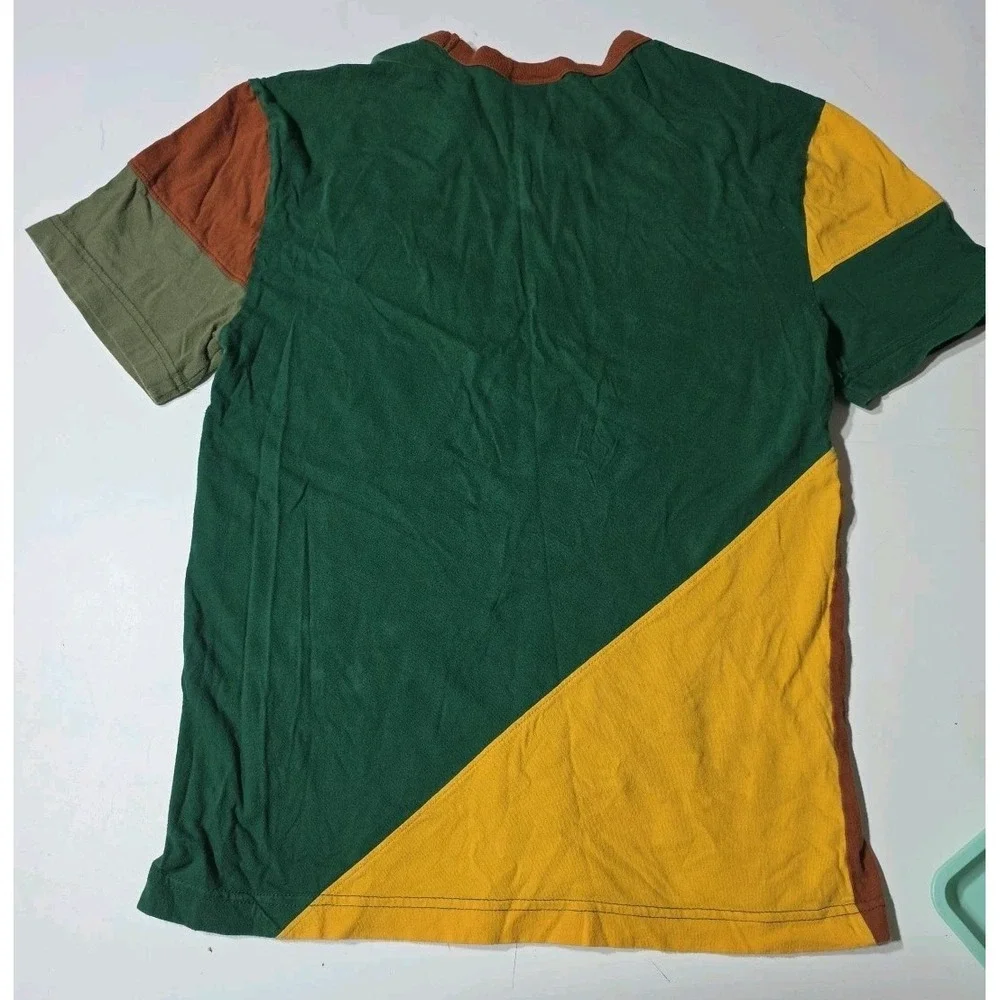 Champion Multi-Color Striped Mens T-Shirt Size Small 80s‎ 90s Colorblock - Picture 2 of 9